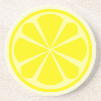 En Grès Dessous de verre de tranche de citron