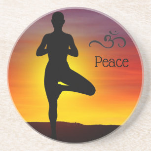 En Grès Dessous de verre de Yoga Sandstone