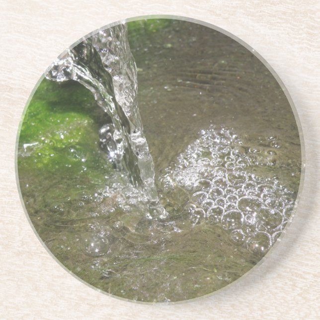 En Grès Dessous de verre d'eau bouillonnants à cascade (Devant)