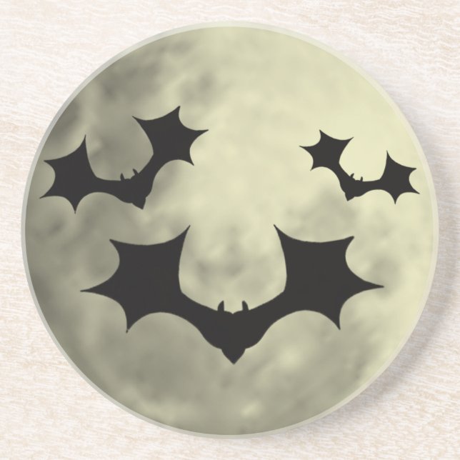 En Grès Dessous de verre des chauves-souris volantes (Devant)