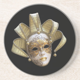 En Grès Dessous de verre des masques vénitiens