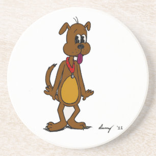 En Grès Dessous de verre Doggy Toon