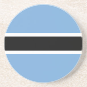 En Grès Dessous de verre du drapeau patriotique du Botswan