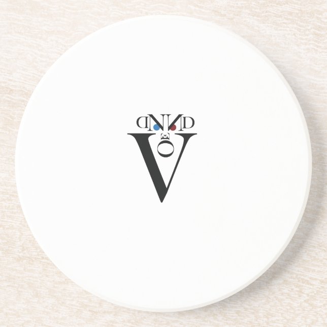 En Grès Dessous de verre face lettre (Devant)