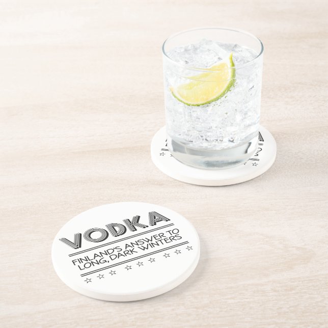 En Grès Dessous de verre faits sur commande de couleur de (Côté)