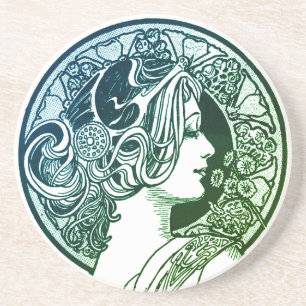En Grès Dessous de verre Fancy Lady Sandstone Drink