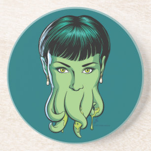 En Grès Dessous de verre fille de Cthulhu