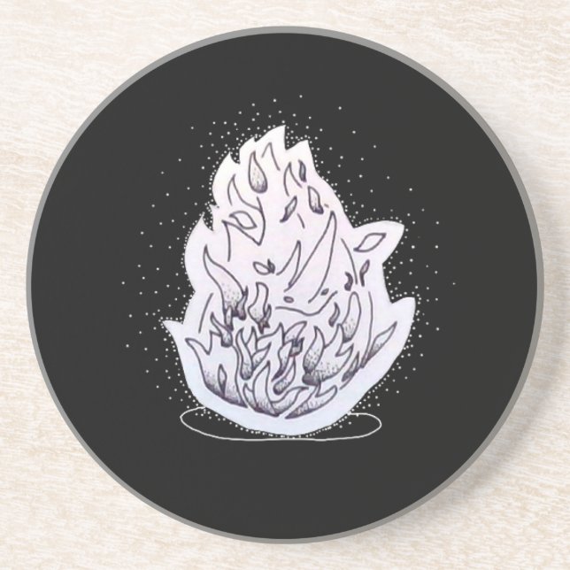 En Grès Dessous de verre Fire Rhino (Devant)