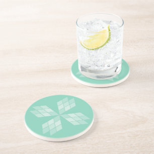 En Grès Dessous de verre - Fleur de pétales de diamant