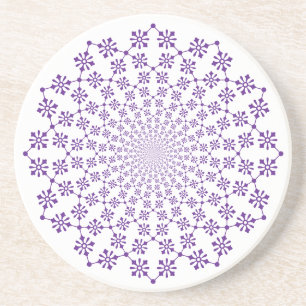 En Grès Dessous de verre floral Vortex