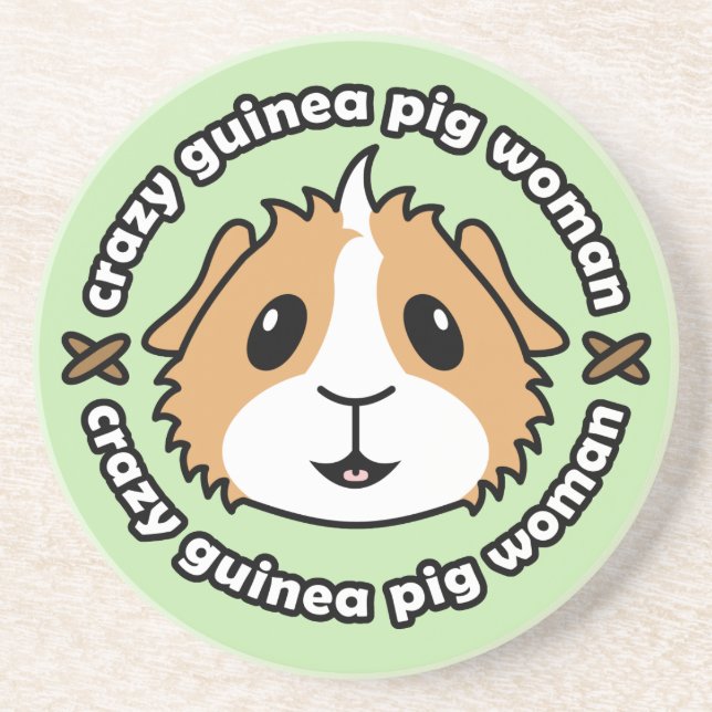 En Grès Dessous de verre fous de femme de cobaye (Devant)