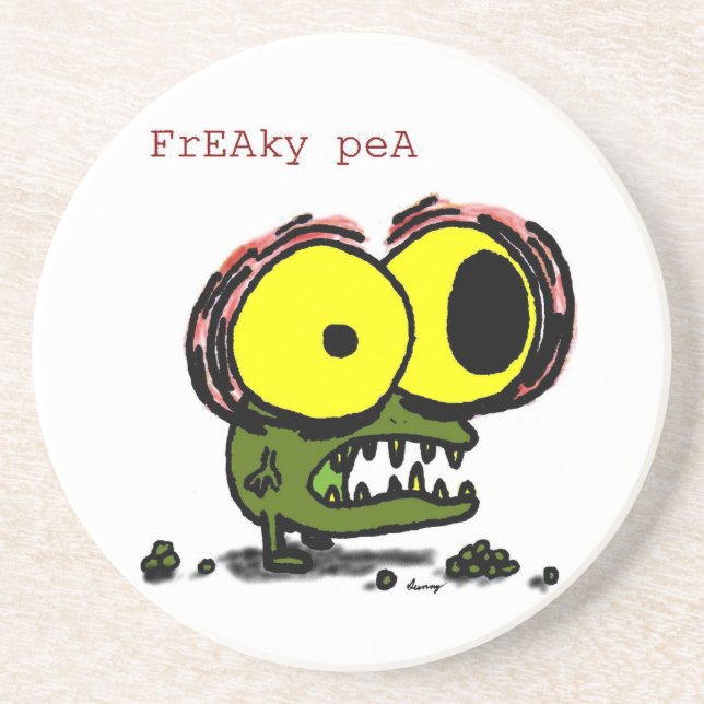 En Grès Dessous de verre Freaky Pea (Devant)