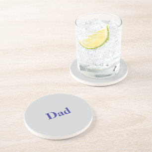 En Grès Dessous de verre gris pour la Fête des Pères Papa