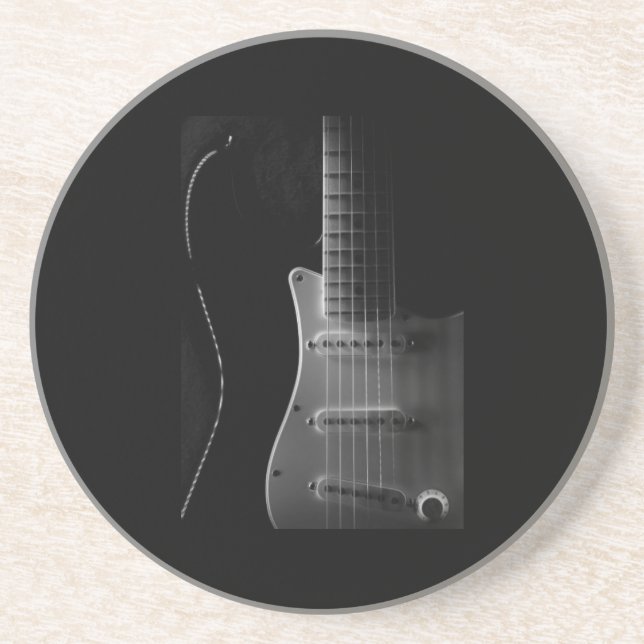 En Grès dessous de verre "GUITAR" (Devant)
