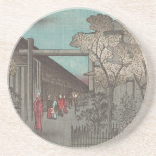 En Grès Dessous de verre Ichiryusai Hiroshige