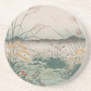 En Grès Dessous de verre Ichiryusai Hiroshige