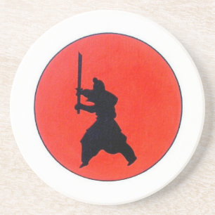 En Grès Dessous de verre japonais Bushido
