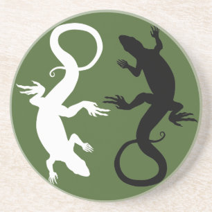 En Grès Dessous de verre Lizard Dessous de verre d'art rep