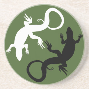 En Grès Dessous de verre Lizard Dessous de verre d'art rep