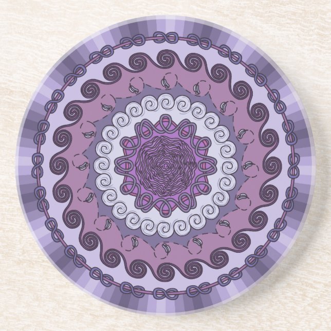 En Grès Dessous de verre Mandala (Devant)