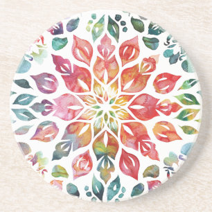 En Grès Dessous de verre Mandala Sandstone