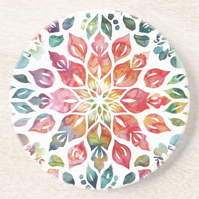 En Grès Dessous de verre Mandala Sandstone (Devant)