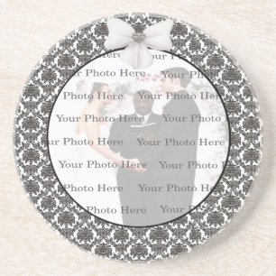En Grès Dessous de verre Mariage Damask Elegance