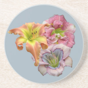 En Grès Dessous de verre maximaux de fleur