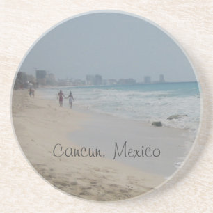 En Grès Dessous de verre mexicains de plage