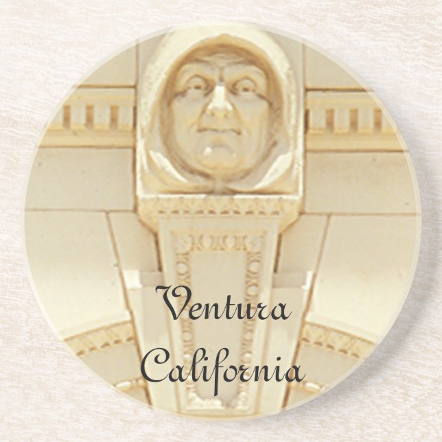 En Grès Dessous de verre - Moine du palais de justice #2 (Devant)