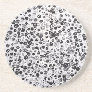 En Grès Dessous de verre Motif d'animation Sandstone