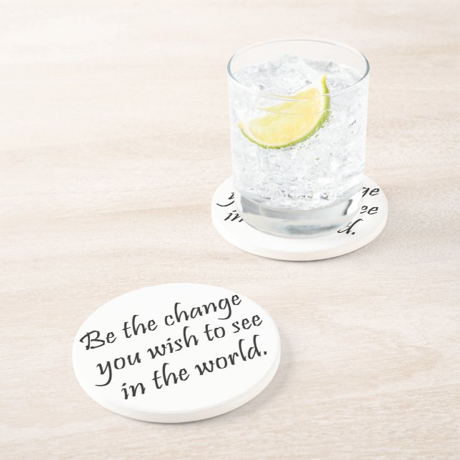En Grès Dessous de verre motivationnels inspirations cadea (Côté)