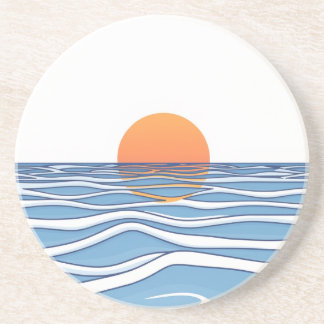 En Grès Dessous de verre Ocean Sunrise Sandstone