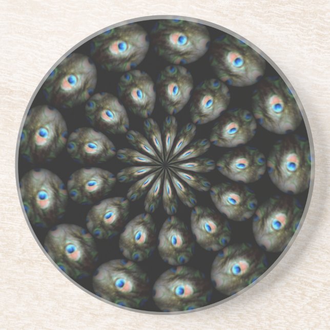 En Grès Dessous de verre Peacock Eye (Devant)