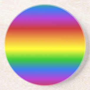 En Grès Dessous de verre personnalisé Rainbow Colors