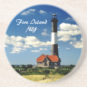 En Grès Dessous de verre phare de Fire Island