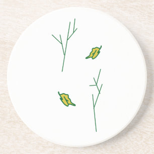 En Grès Dessous de verre pittoresque Arbres