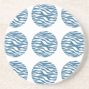 En Grès Dessous de verre Pois de Zebra