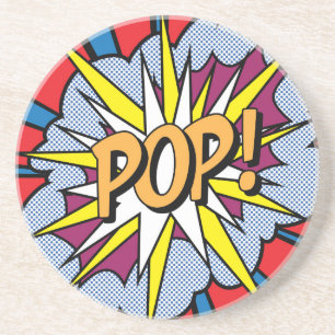 En Grès Dessous de verre Pop Art Sandstone
