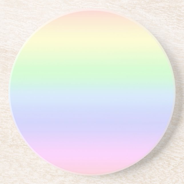 En Grès Dessous de verre Rainbow Pastel (Devant)