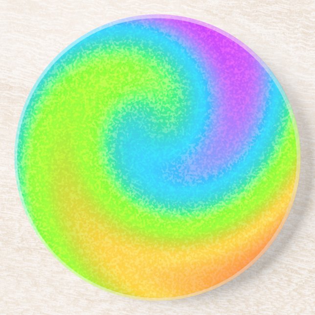 En Grès Dessous de verre Rainbow Yin Yang Sandstone (Devant)