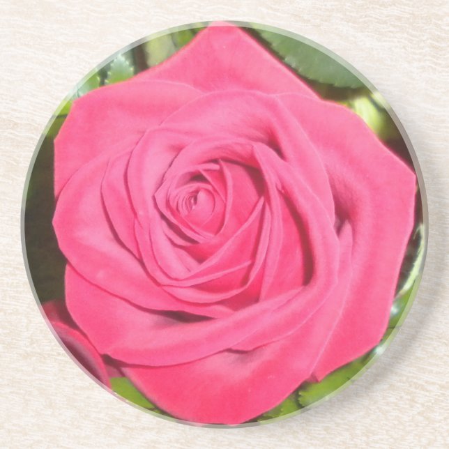 En Grès Dessous de verre Red Rose (Devant)