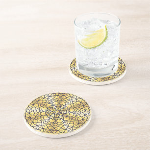 En Grès Dessous de verre solaire céleste