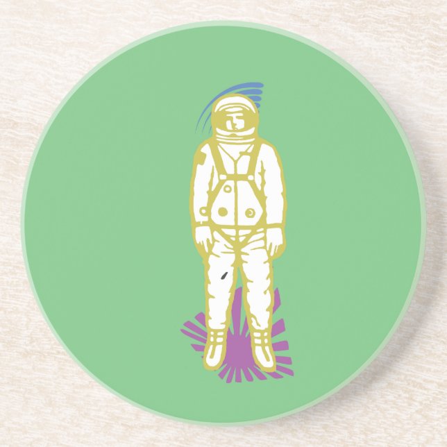 En Grès Dessous de verre Spaceman (Devant)