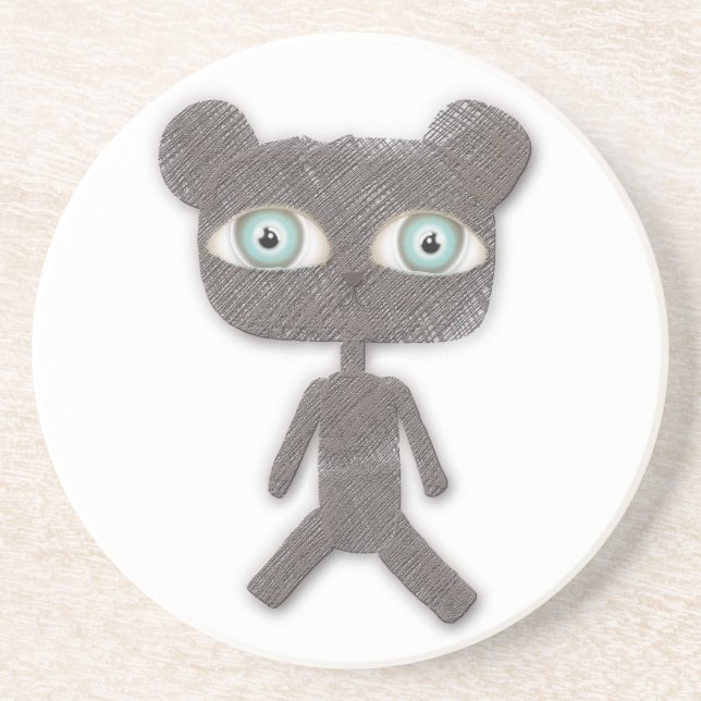 En Grès Dessous de verre Teddy Bear (Devant)