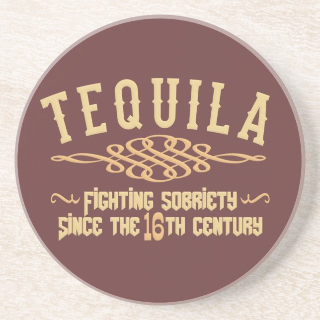 EN GRÈS DESSOUS DE VERRE TEQUILA (Devant)