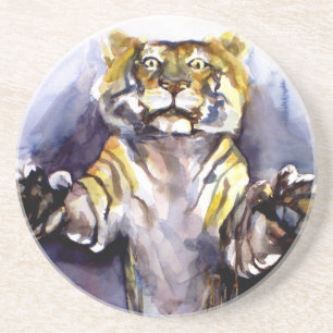 En Grès Dessous de verre Tiger