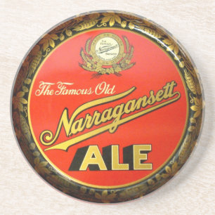 En Grès Dessous de verre vintages de "plateau de bière" d