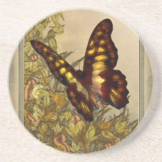 En Grès Dessous de verre vintages d'illustration de