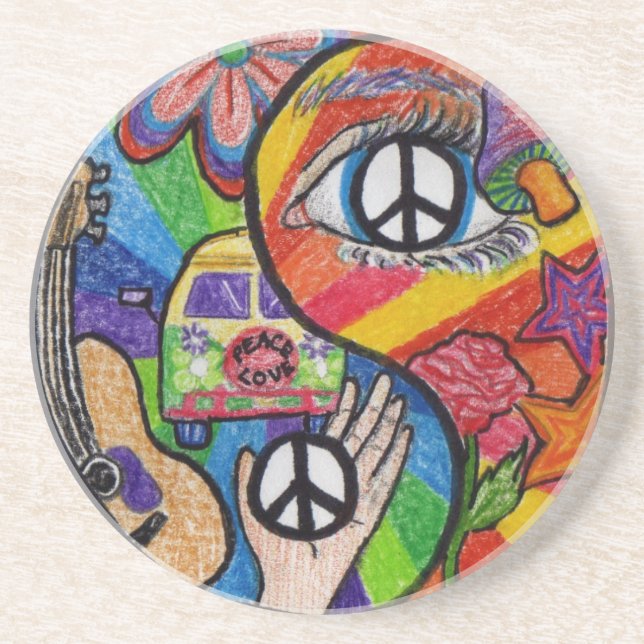En Grès Dessous de verre Yin Yang (Devant)